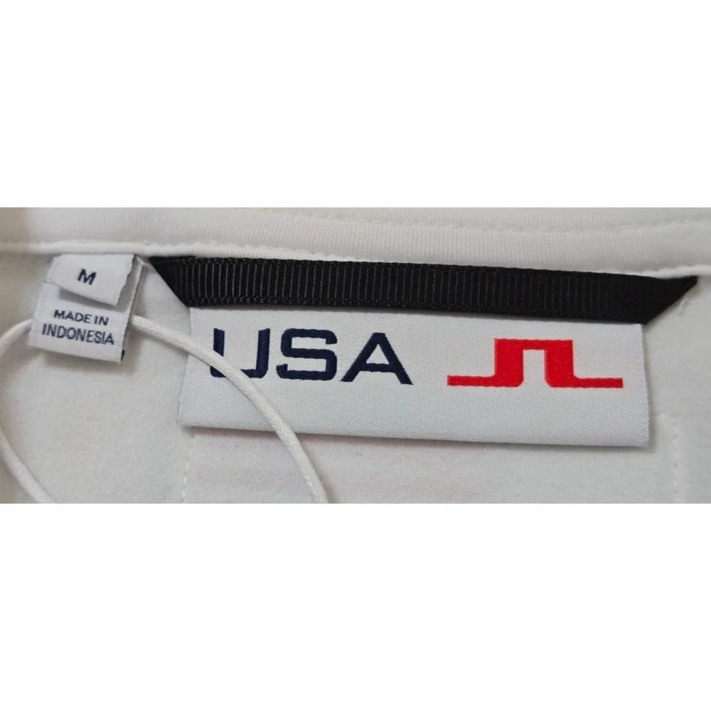J Lindeberg Constantin Full Zip Men's M White NWT - Picture 9 of 12